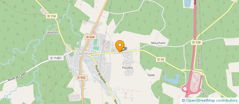 localisation de l'entreprise INDIVISION M ET J GARBAYE à CAPTIEUX