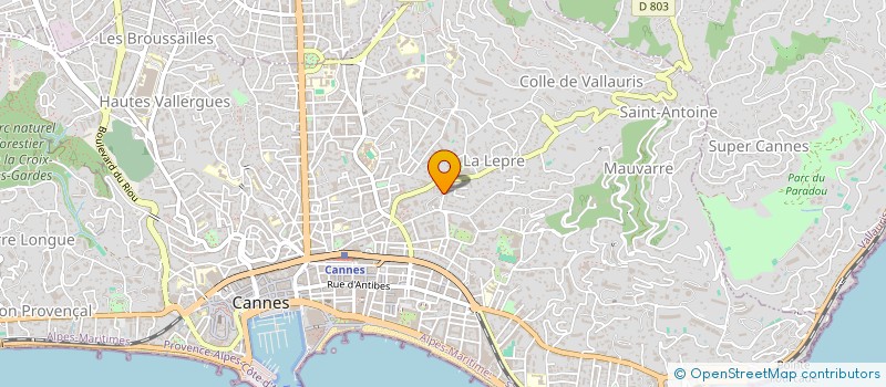 localisation de l'entreprise INDIVISION M. ET MME BERRUT à CANNES