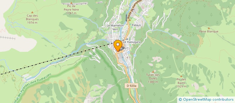 localisation de l'entreprise INDIVISION M ET MME DANIEL  CAUTERETS