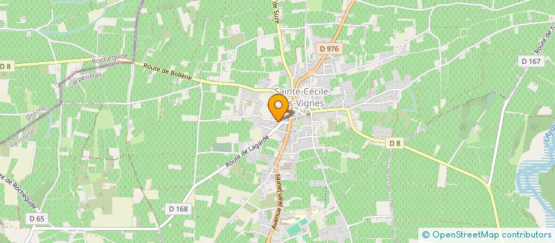 localisation de l'entreprise INDIVISION M. ET MME FRANCOIS ET VERONIQUE ALARY  SAINTE-CECILE-LES-VIGNES