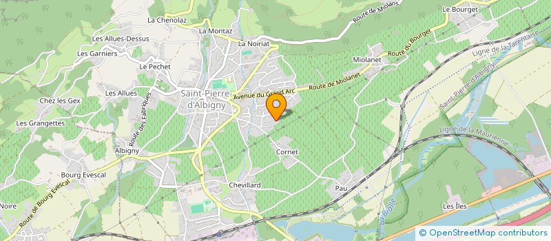 localisation de l'entreprise INDIVISION M ET MME JEAN HENRIQUE  SAINT-PIERRE-D'ALBIGNY