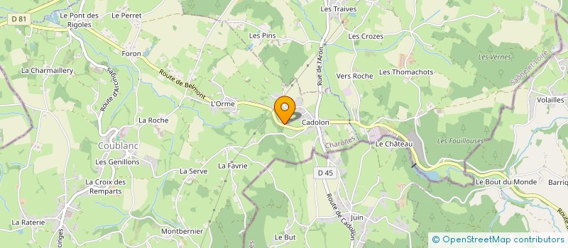 localisation de l'entreprise INDIVISION M ET MME PAPOT PATRICK à COUBLANC
