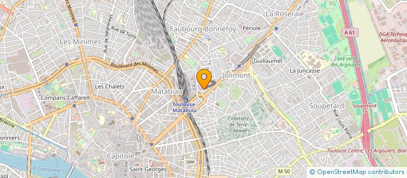 localisation de l'entreprise INDIVISION M. ET MME SAUREL JEAN-FRANCOIS  TOULOUSE