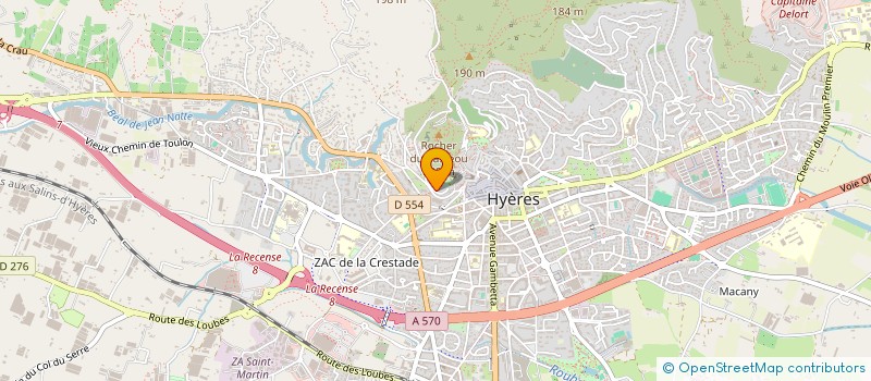 localisation de l'entreprise INDIVISION M. & MME DEDIGON  HYERES