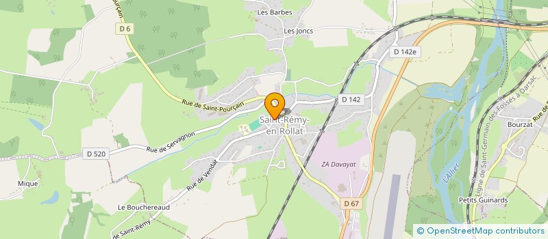 localisation de l'entreprise INDIVISION M-MME DEVOUCOUX DU BUYSSON BERNARD  BROUT-VERNET