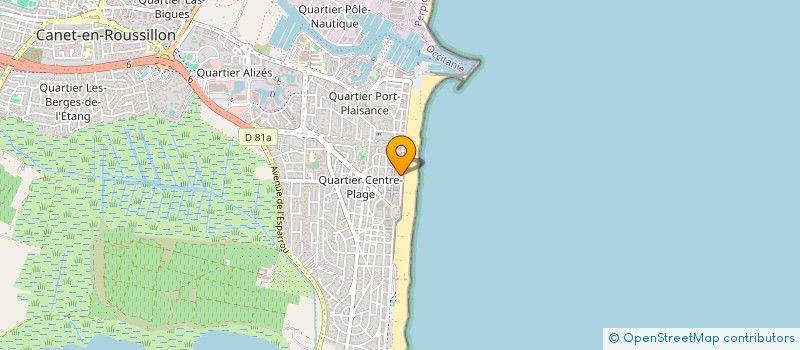 localisation de l'entreprise INDIVISION M MME MAILLET  CANET EN ROUSSILLON