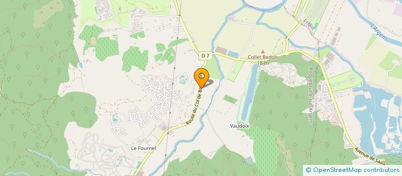 localisation de l'entreprise INDIVISION M RIBET  ROQUEBRUNE-SUR-ARGENS