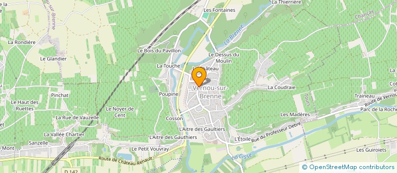 localisation de l'entreprise INDIVISION MABILLE PIERRE  VERNOU-SUR-BRENNE