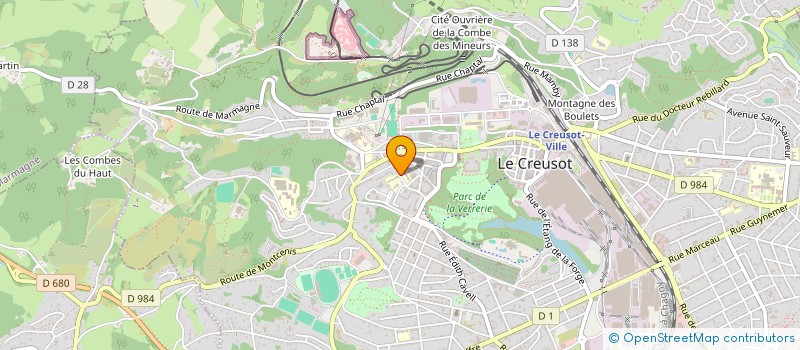 localisation de l'entreprise INDIVISION MABON CHARLES ET CELINE à LE CREUSOT