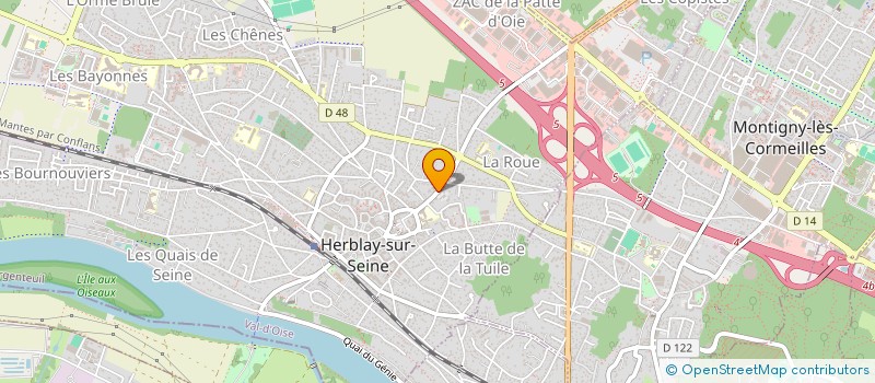 localisation de l'entreprise INDIVISION MACAIRE*MICHELINE/  HERBLAY-SUR-SEINE