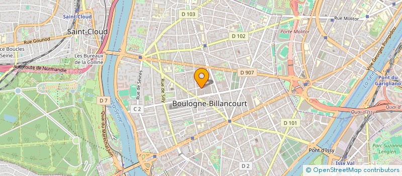 localisation de l'entreprise INDIVISION MACE GINISTY  BOULOGNE-BILLANCOURT