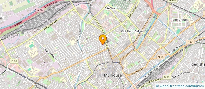 localisation de l'entreprise INDIVISION MAEDER-REINBOLD-VERDIER  MULHOUSE