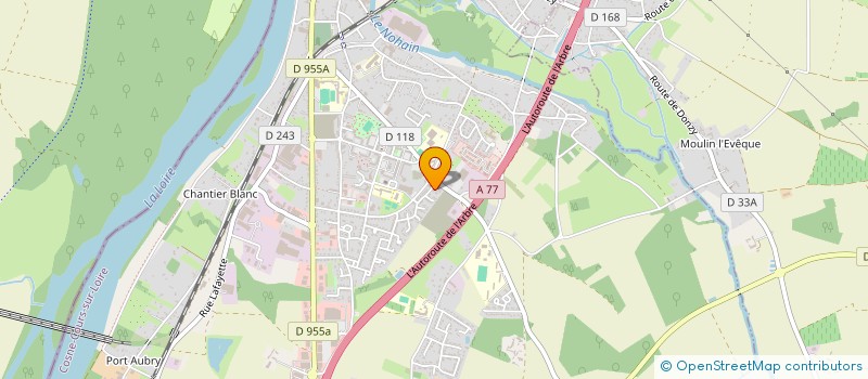 localisation de l'entreprise INDIVISION MAGALIE LEPLUMEY ANTHONY CRIADO  COSNE-COURS-SUR-LOIRE