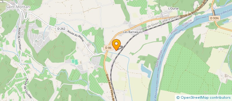 localisation de l'entreprise INDIVISION MAGNARD  SAINT-MONTAN