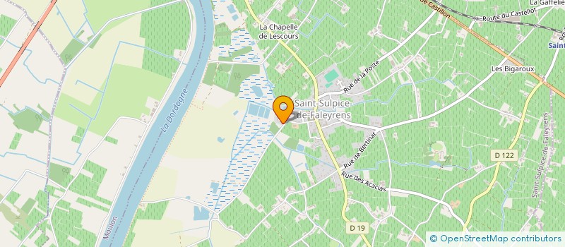 localisation de l'entreprise INDIVISION MAGNAUDEIX  SAINT-EMILION