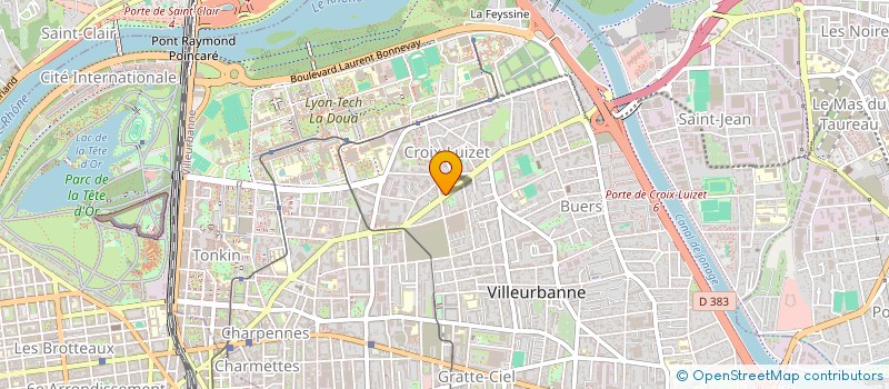 localisation de l'entreprise INDIVISION MAGNOLON PIERRE & LAETITIA  VILLEURBANNE