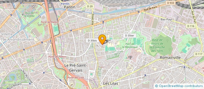 localisation de l'entreprise INDIVISION MAGRIS / GAZET  PANTIN