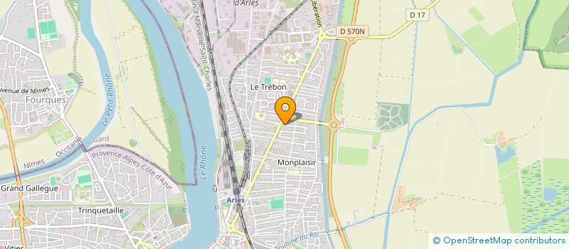 localisation de l'entreprise INDIVISION MAGUEUR DOMINIQUE, MONIQUE ET DAVID  ARLES