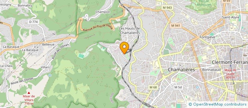 localisation de l'entreprise INDIVISION MAHINC NELLY @ MELET CAROLINE  CHAMALIERES