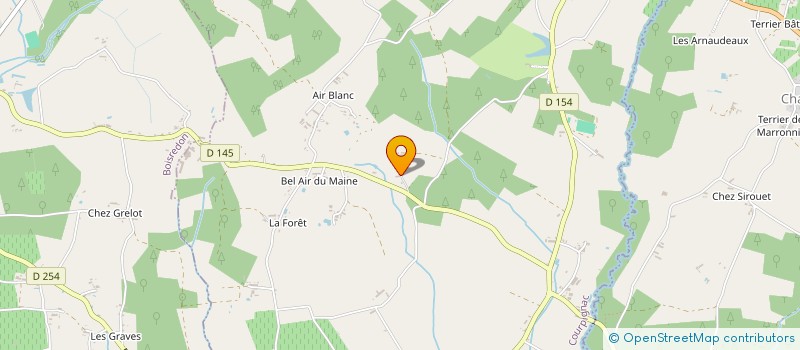 localisation de l'entreprise INDIVISION MAINGUENAUD MICHEL ET RENEE  COURPIGNAC