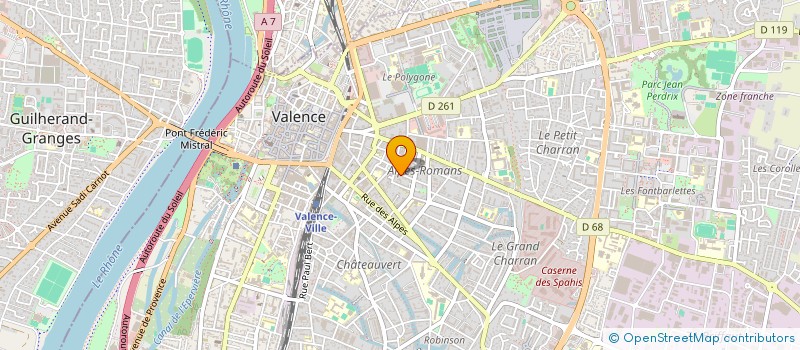 localisation de l'entreprise INDIVISION MAISONNEUVE CHARIGNON à VALENCE