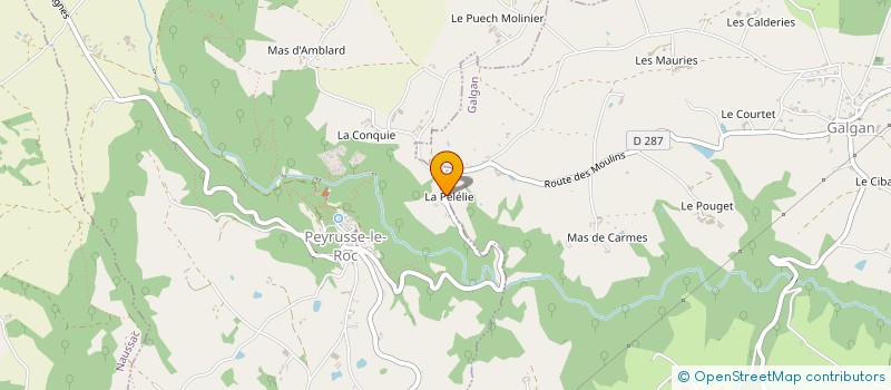 localisation de l'entreprise INDIVISION MALAGNAS  PEYRUSSE-LE-ROC