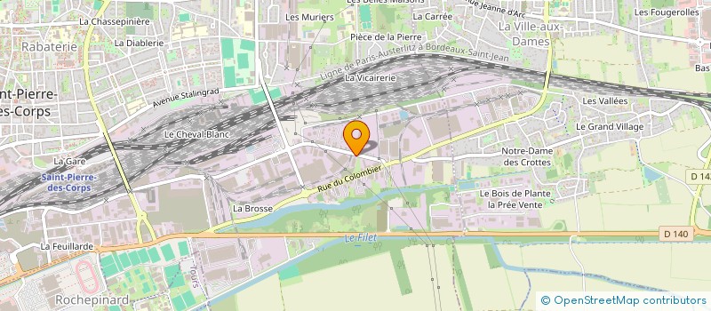 localisation de l'entreprise INDIVISION MALANGEAU  SAINT-PIERRE-DES-CORPS