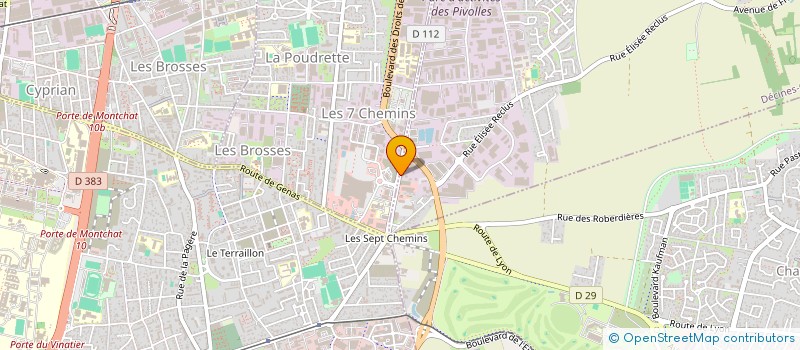 localisation de l'entreprise INDIVISION MALRIC CARRY  DECINES-CHARPIEU