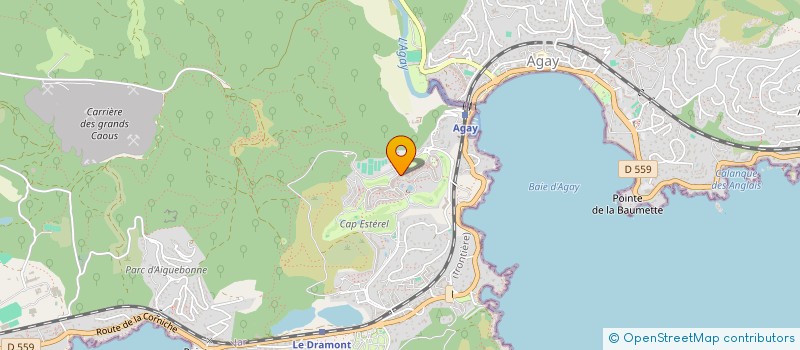 localisation de l'entreprise INDIVISION MALVETTI / PAQUAY  SAINT-RAPHAEL