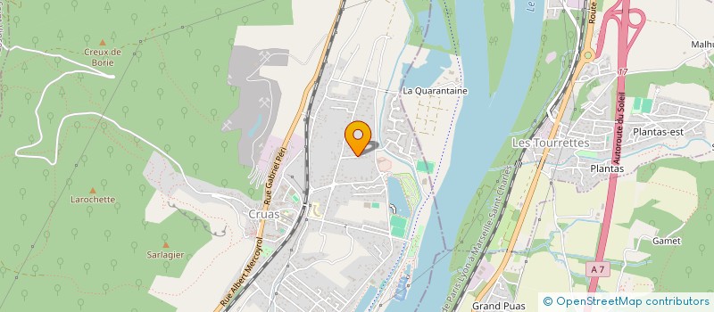 localisation de l'entreprise INDIVISION MANENT MATHILDE ET ROMAIN  CRUAS