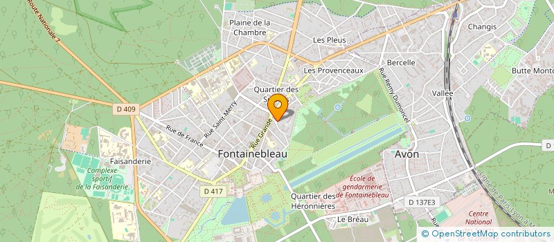 localisation de l'entreprise INDIVISION MANSION ET MONGIN à FONTAINEBLEAU