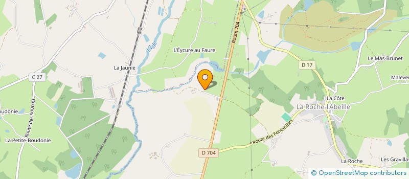 localisation de l'entreprise INDIVISION MARCELAUD  LA ROCHE-L'ABEILLE