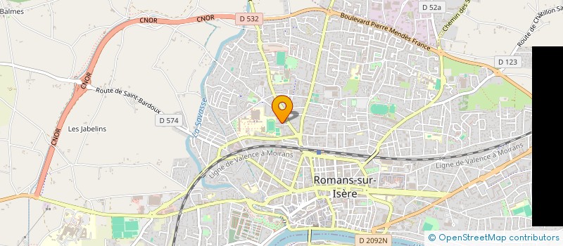 localisation de l'entreprise INDIVISION MARCHAND  ROMANS-SUR-ISERE