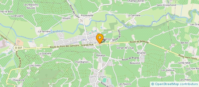 localisation de l'entreprise INDIVISION MARCHAND FLORENT ET FABIEN à CERCIE