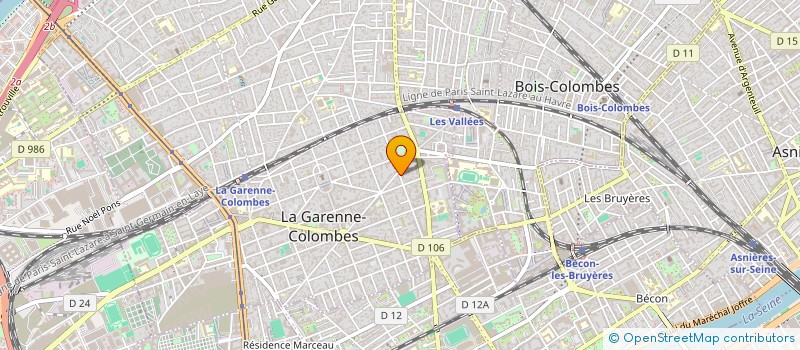 localisation de l'entreprise INDIVISION MARCHAND MARTINEZ à LA GARENNE-COLOMBES