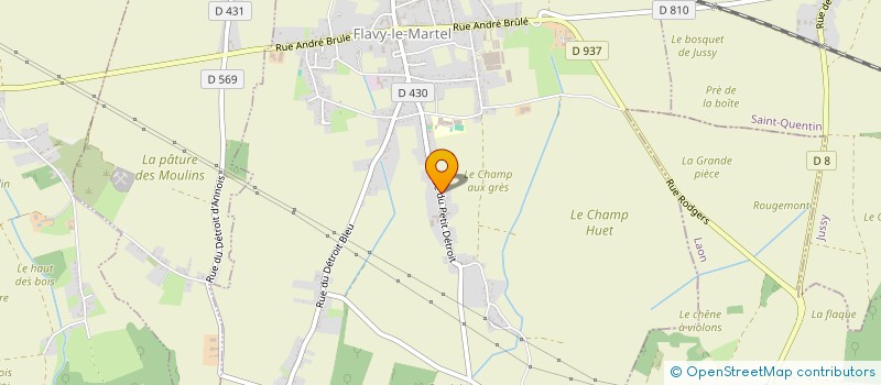 localisation de l'entreprise INDIVISION MARCHANDISE RODRIGUES à FLAVY-LE-MARTEL