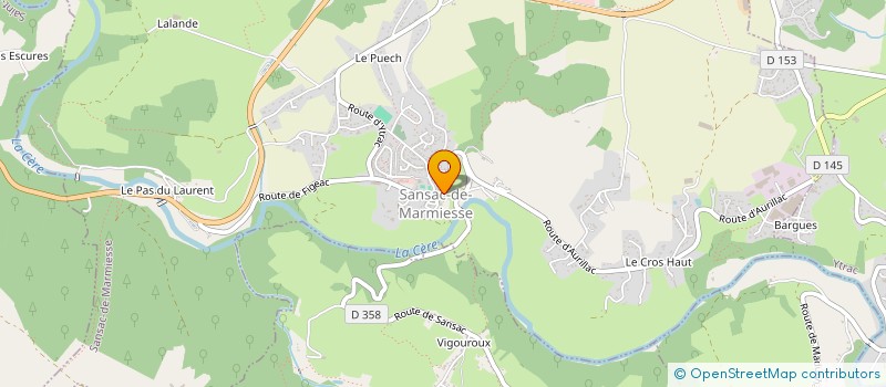 localisation de l'entreprise INDIVISION MARCOMBE-VEYRINES à VEZAC