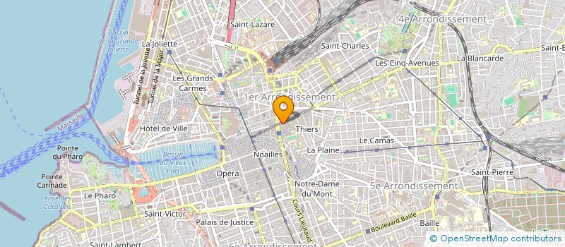 localisation de l'entreprise INDIVISION MARECHAL - 82 CANEBIERE à MARSEILLE