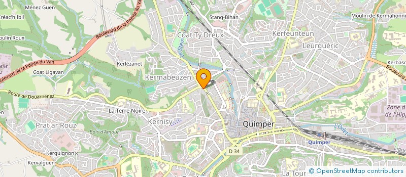 localisation de l'entreprise INDIVISION MARGHERITI LE GUILCHER à QUIMPER