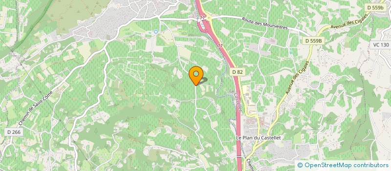 localisation de l'entreprise INDIVISION MARI HELENE à LA CADIERE-D'AZUR