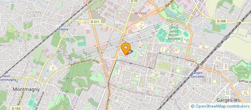 localisation de l'entreprise INDIVISION MARIETTE ALLOUCHE  SARCELLES