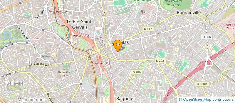 localisation de l'entreprise INDIVISION MARIN CHARRIERE à LES LILAS