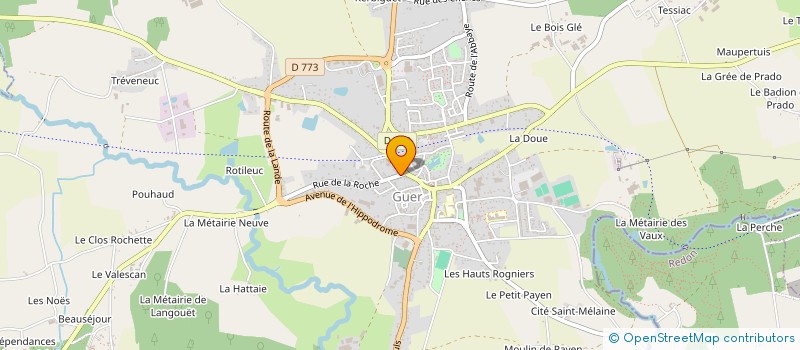 localisation de l'entreprise INDIVISION MARION SIMONE ET MARIE CLAIRE  GUER