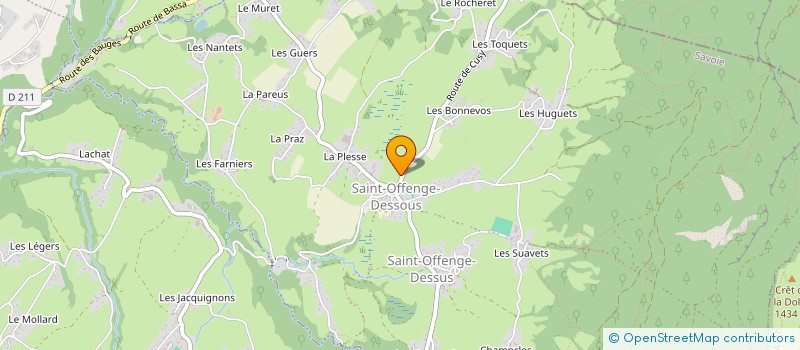 localisation de l'entreprise INDIVISION MARLENE ET CYRIL BURNAT  SAINT-OFFENGE