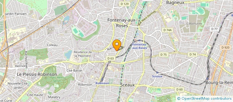 localisation de l'entreprise INDIVISION MARLU CYRILLE ET GUY GAELLE à FONTENAY-AUX-ROSES