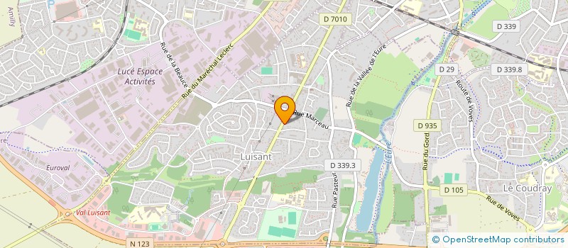 localisation de l'entreprise INDIVISION MAROLLEAU PLATEL à LUISANT