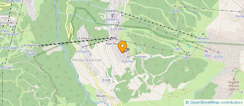 localisation de l'entreprise INDIVISION MAROT  PEISEY-NANCROIX