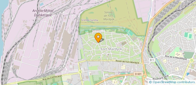 localisation de l'entreprise INDIVISION MARQUILLY à DUNKERQUE