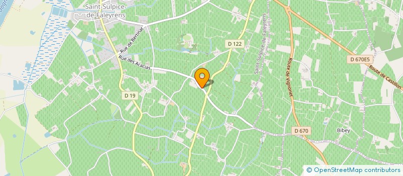 localisation de l'entreprise INDIVISION MARTEGOUTES  SAINT-SULPICE-DE-FALEYRENS