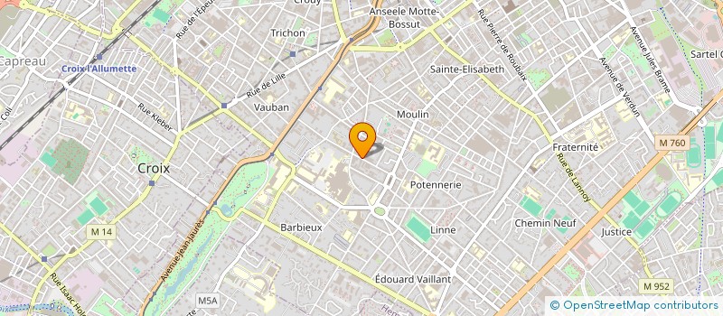 localisation de l'entreprise INDIVISION MARTI / BLANDIN MAXIME ET PAULINE  ROUBAIX